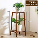 2 tier plant stand nordic style wooden balcony plant shelf 2