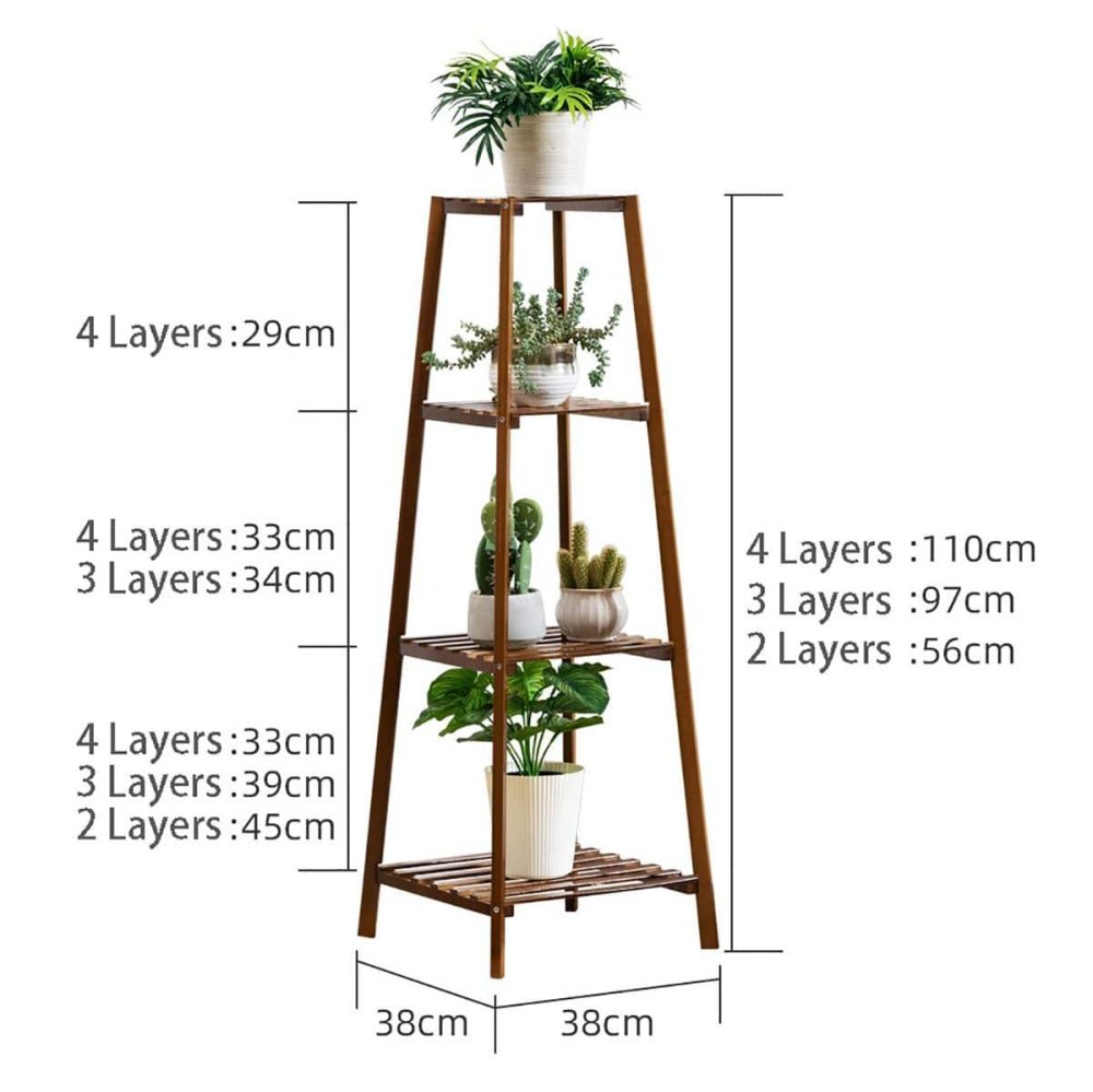 2 tier plant stand nordic style wooden balcony plant shelf 3