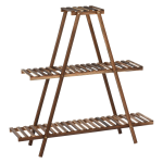 3 Tier Wood Plant Stand Outdoor Plant Shelves Rack Indoor Flower Pots Stand 4