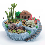 Small Succulent Plant Pots Micro Landscape Gardening Ornaments 4