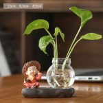 clear hydroponic plant pots transparent home decor plant pot