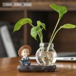 clear hydroponic plant pots transparent home decor plant pot 8