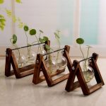 swing wooden plant stands hydroponic plant container