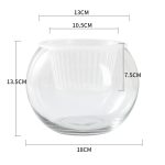 transparent glass plant pot hydroponic glass plant pot 4