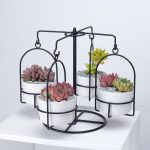 wire plant pot stand cable style hanging stand 3