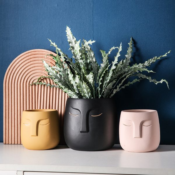 Simple Stylish Black Indoor Plant pots